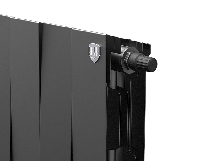 Биметаллический радиатор отопления Royal Thermo PianoForte 200 16 секций Noir Sable VDR