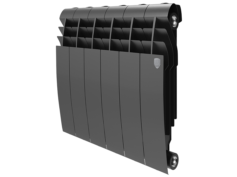 Биметаллический радиатор отопления Royal Thermo BiLiner 350 6 секций Noire Sable