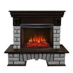 Каминокомплект RealFlame Country LUX Rock 25/25,5 с очагом Evrika 25,5 LED