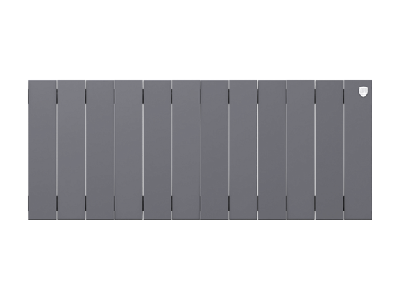 Биметаллический радиатор отопления Royal Thermo PianoForte 300 12 секций Silver Satin