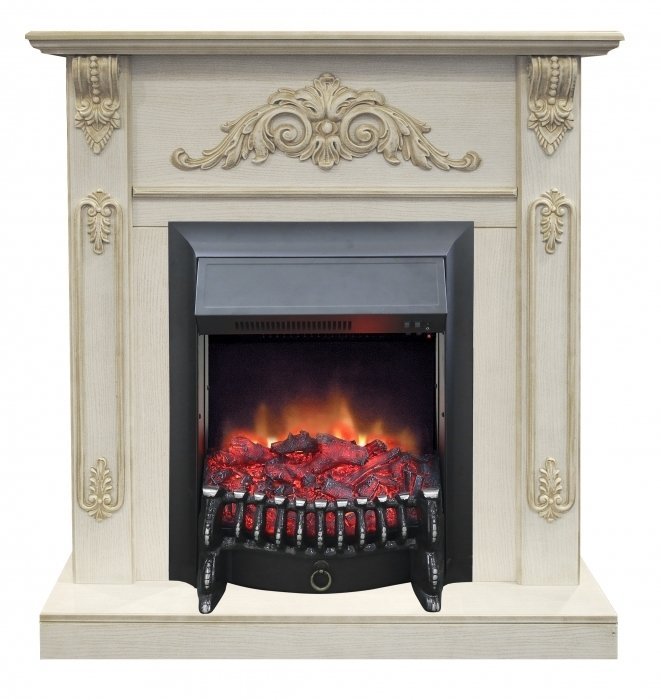 Каминокомплект RealFlame Anita STD/EUG WTG с очагом Fobos Lux Black S