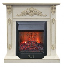 Каминокомплект RealFlame Anita STD/EUG WTG с очагом Majestic Lux Black S
