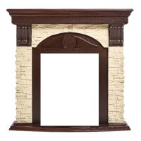 Портал Firelight Torre Classic сланец слоновая кость/шпон темный дуб