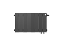 Биметаллический радиатор отопления Royal Thermo PianoForte 300 8 секций Noir Sable VDR