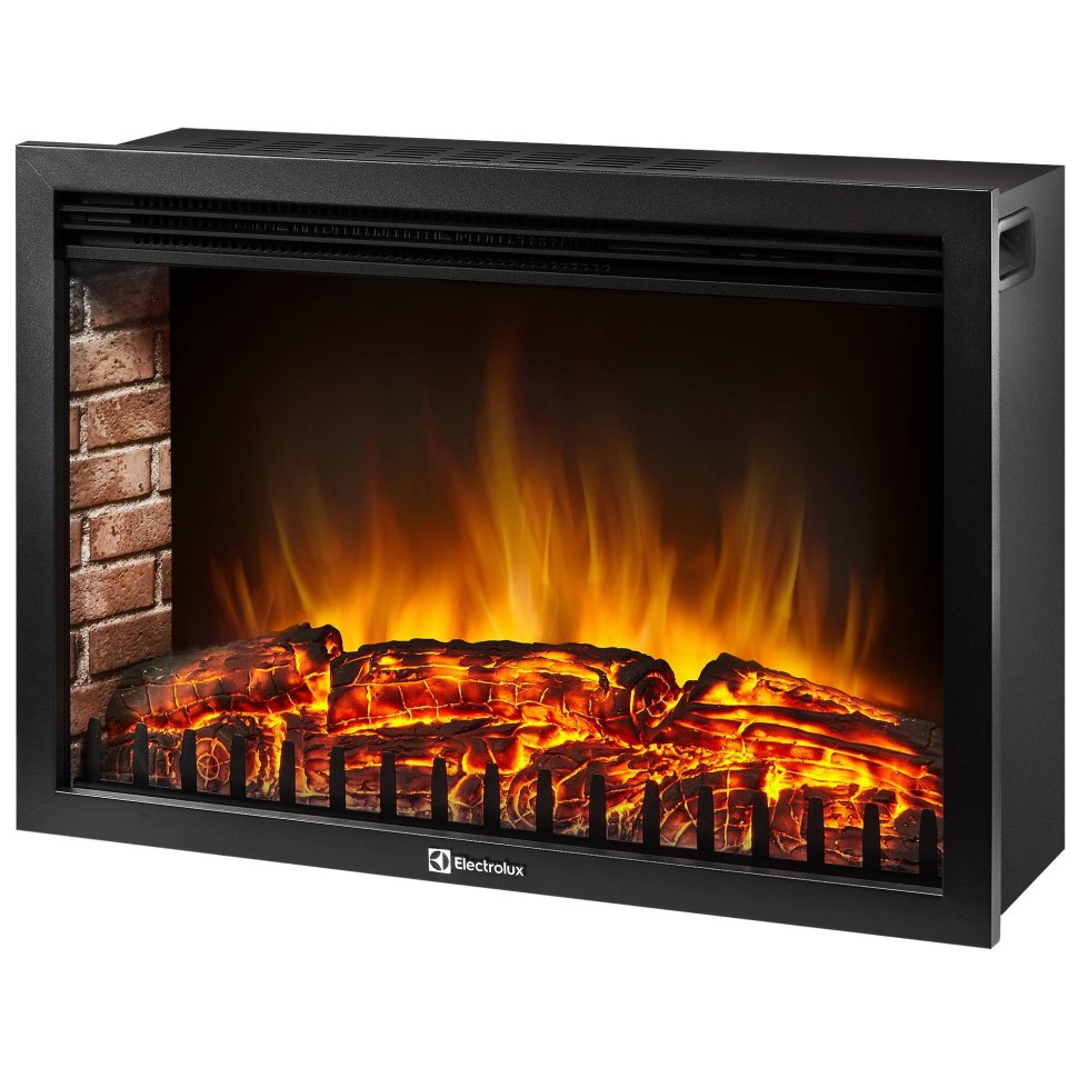 Каминокомплект Firelight Vittoriano 30 с очагом Electrolux EFP/P-3020LS беленый дуб с золотой патиной