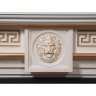 Каминокомплект Firelight Vittoriano 30 с очагом Electrolux EFP/P-3020LS беленый дуб с золотой патиной