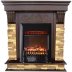 Каминокомплект Interflame Брайт темный дуб с очагом Fobos FX M Black