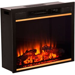 Каминокомплект Interflame Экстер угловой темный дуб с очагом Sirius 30 LED FX Brass
